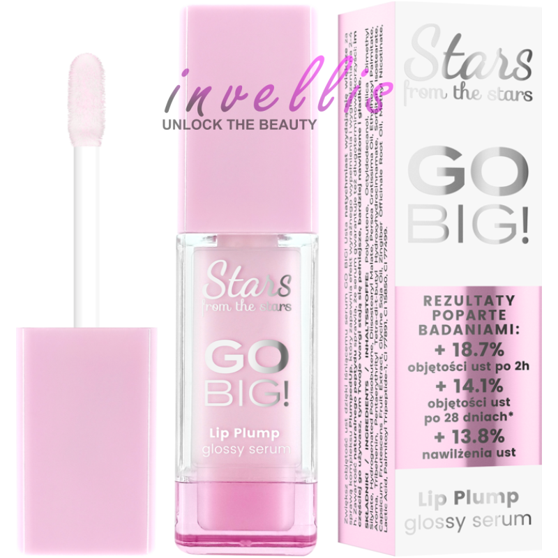 STARS GO BIG BLYSZCZYK SERUM POWIEKSZAJACE USTA 01 SOFT PINK 8G