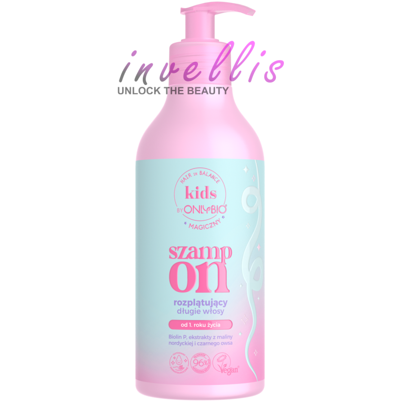 ONLYBIO HAIR IN BALANCE KIDS DETANGLING SHAMPOO FOR LONG HAIR FROM 1 YEAR OLD 400ML