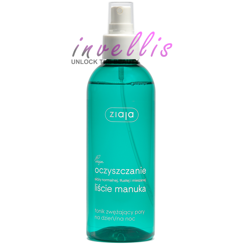 ZIAJA TONIK ZWEZAJACY PORY OCZYSZCZENIE LISCIE MANUKA 200ML