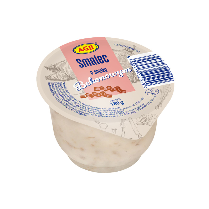 AGI SMALEC WYBOROWY O SMAKU BEKONOWYM 180G