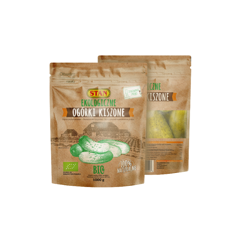 STAN ORGANIC FERMENTED CUCUMBERS 400G