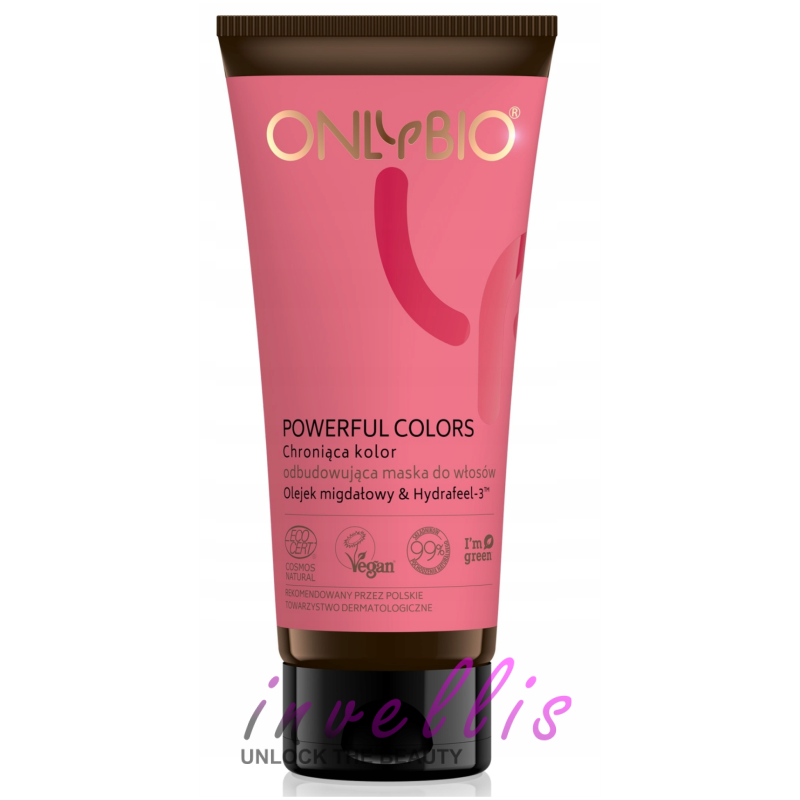 ONLYBIO POWERFUL COLORS MASKA ODBUDOWUJACA I CHRONIACA KOLOR WLOSOW 200ML