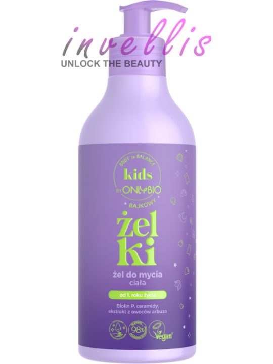 ONLYBIO KIDS GUMMY BEAR BODY WASH GEL 1+ YEARS 400ML