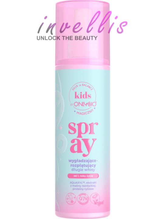 ONLYBIO KIDS MAGIC DETANGLING & SMOOTHING SPRAY FOR LONG HAIR 200ML