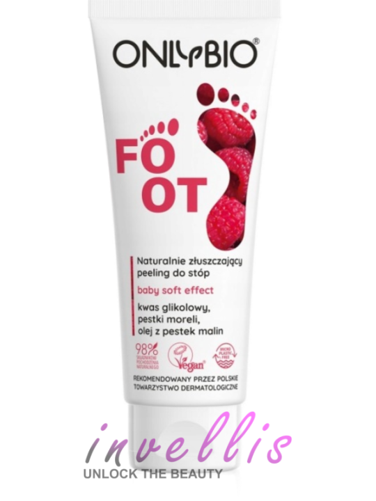 ONLYBIO FOOT NATURALLY EXFOLIATING FOOT SCRUB – BABY SOFT EFFECT 75ML