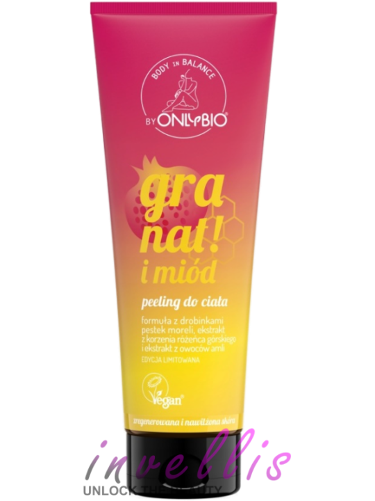 ONLYBIO BODY IN BALANCE POMEGRANATE & HONEY BODY SCRUB 200ML