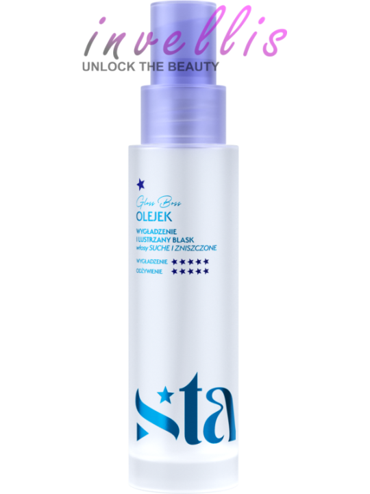 STARS GLASS HAIR OLEJEK WYGLADZANIE I LUSTRZANY BLASK 50ML