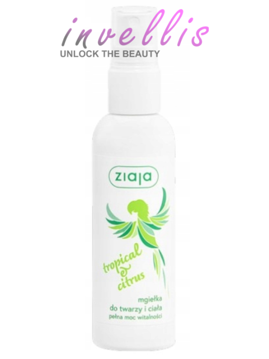 ZIAJA TROPICAL CITRUS FACE & BODY MIST 90ML