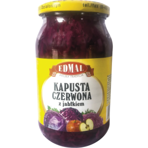 EDMAL KAPUSTA CZERWONA Z JABLKIEM 900ML kasztelan bedford polski sklep uk invellis online onlybio neboa ziaja