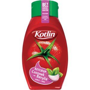 KOTLIN KETCHUP CZOSNEK BAZYLIA 450G