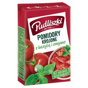 PUDLISZKI TOMATOES WITH BASIL AND OREGANO 390G