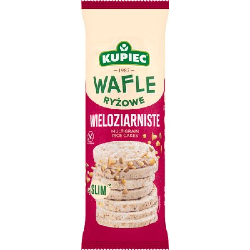 KUPIEC WAFLE RYZOWE WIELOZIARNISTE 90G