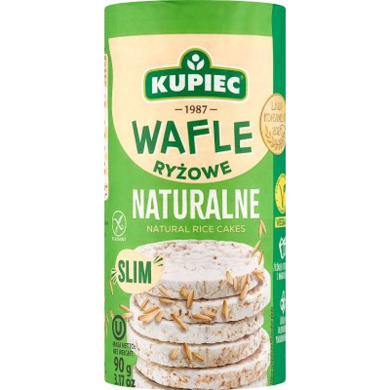 KUPIEC WAFLE RYZOWE TRADYCYJNE 90G