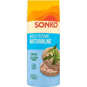 SONKO WAFLE RYZOWE NATURALNE 130G
