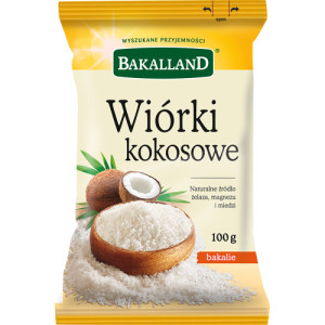 BAKALLAND WIORKI KOKOSOWE 100G