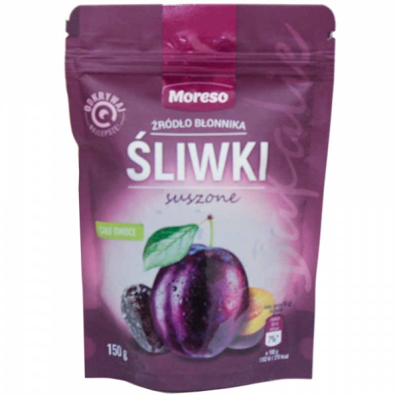 MOEWSO SLIWKA SUSZONA CALE OWOCE 150G