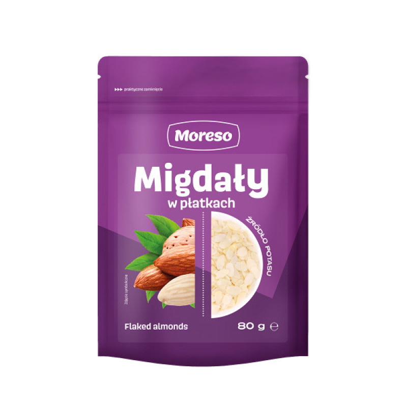 MORESO MIGDALY PLATKI 80G