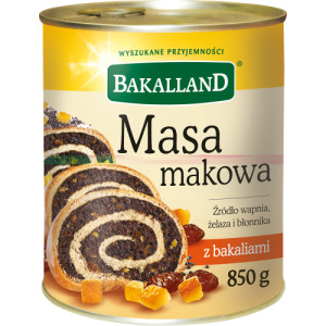 BAKALLAND MASA MAKOWA Z BAKALIAMI 850G