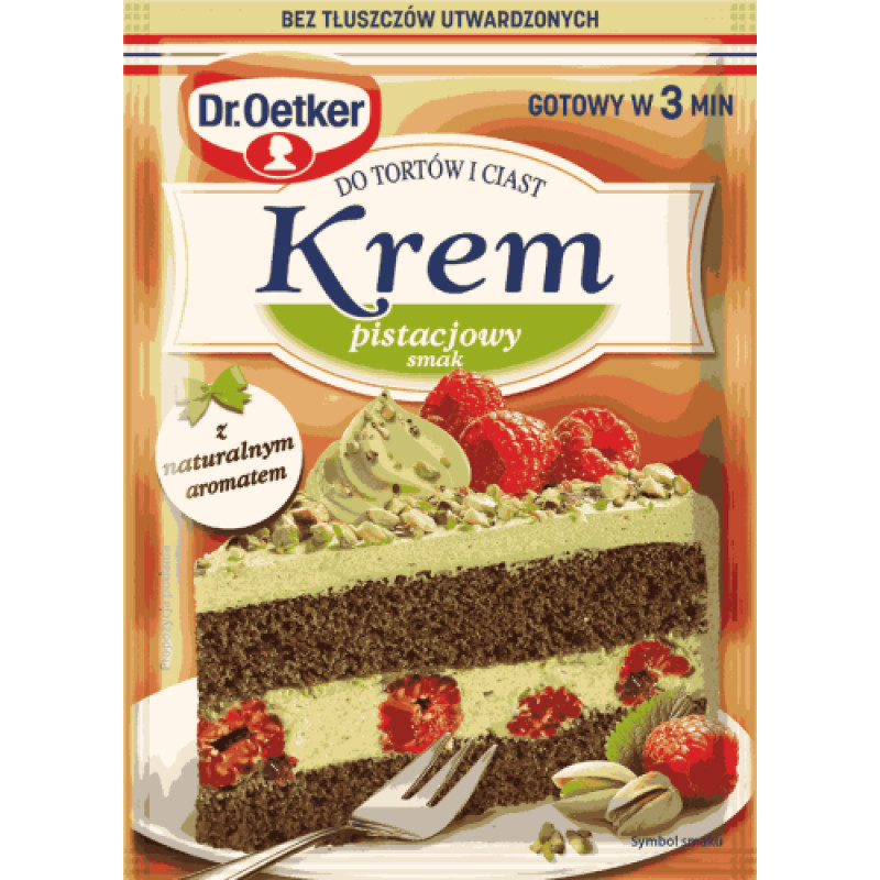DR OETKER KREM DO TORTOW PISTACJOWY 105G