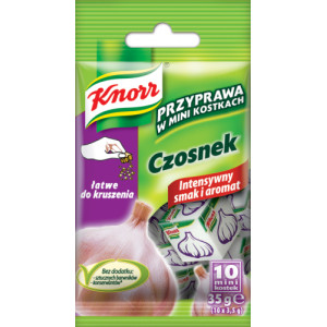 KNORR PRZYPRAWA MINI KOSTKA CZOSNEK 10X3.5G
