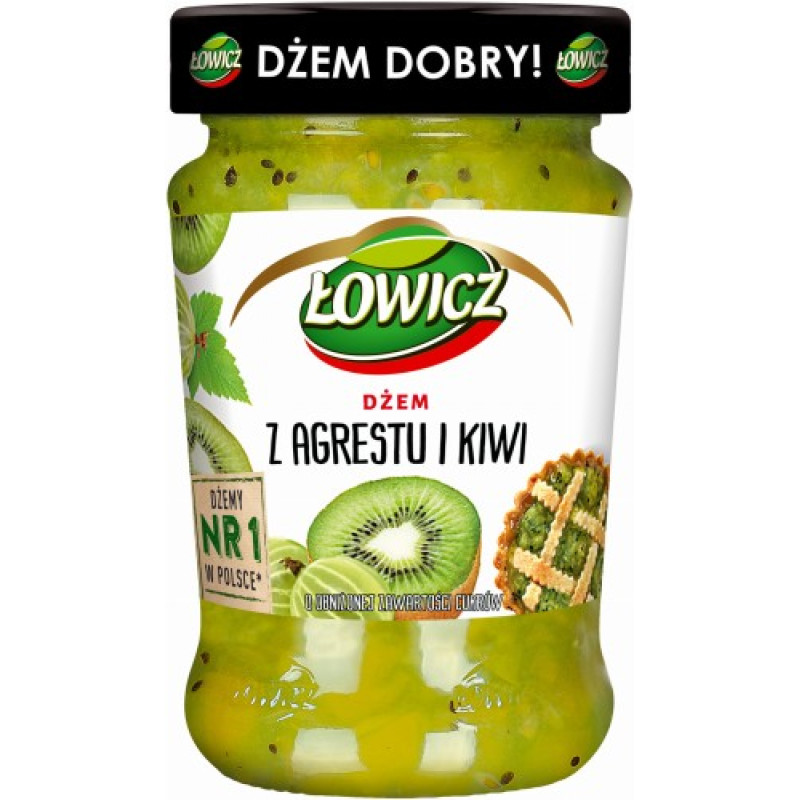 LOWICZ DZEM AGREST KIWI 280G