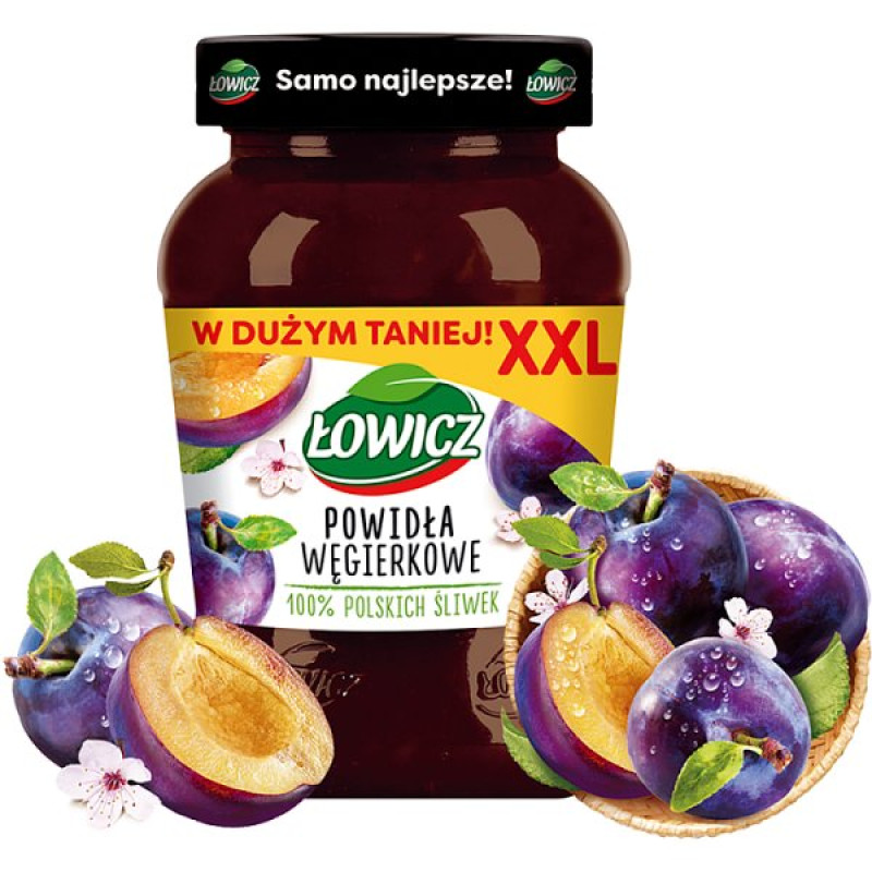 LOWICZ POWIDLA WEGIERKOWE XXL 490G