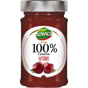 LOWICZ DZEM 100% Z OWOCOW WISNIA 210G