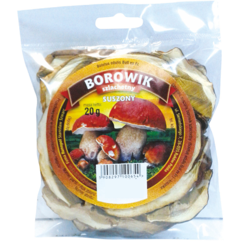 RUNOPOL GRZYBY BOROWIKI SUSZONE KROJONE 20G