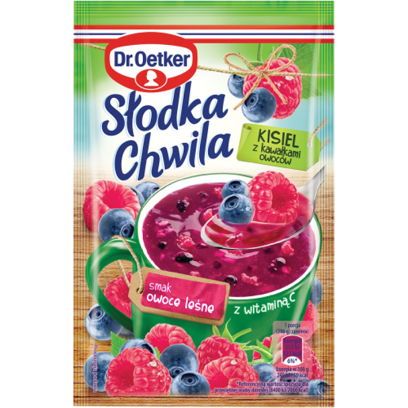 DR OETKER KISIEL SLODKA CHWILA Z OWOCOW LESNYCH 315G