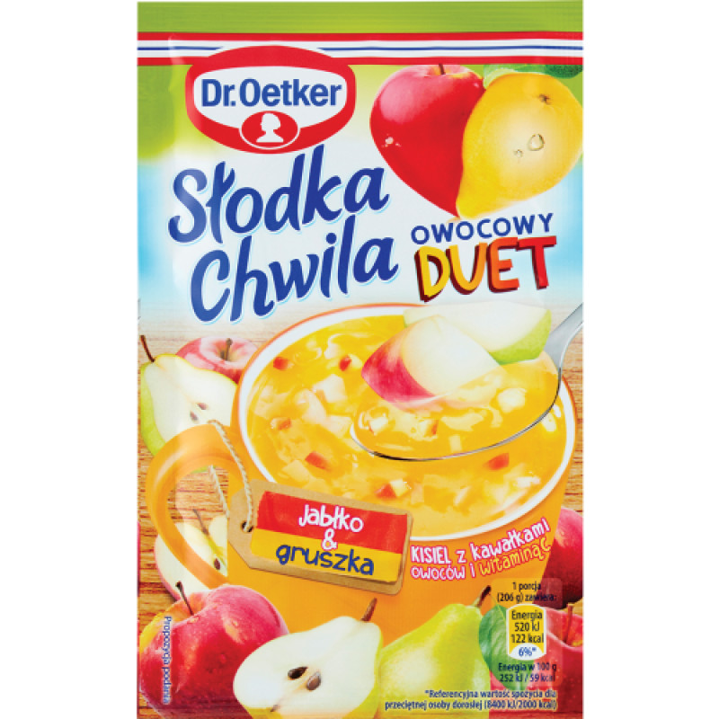 DR OETKER KISIEL SLODKA CHWILA JABLKO GRUSZKA 31.5G