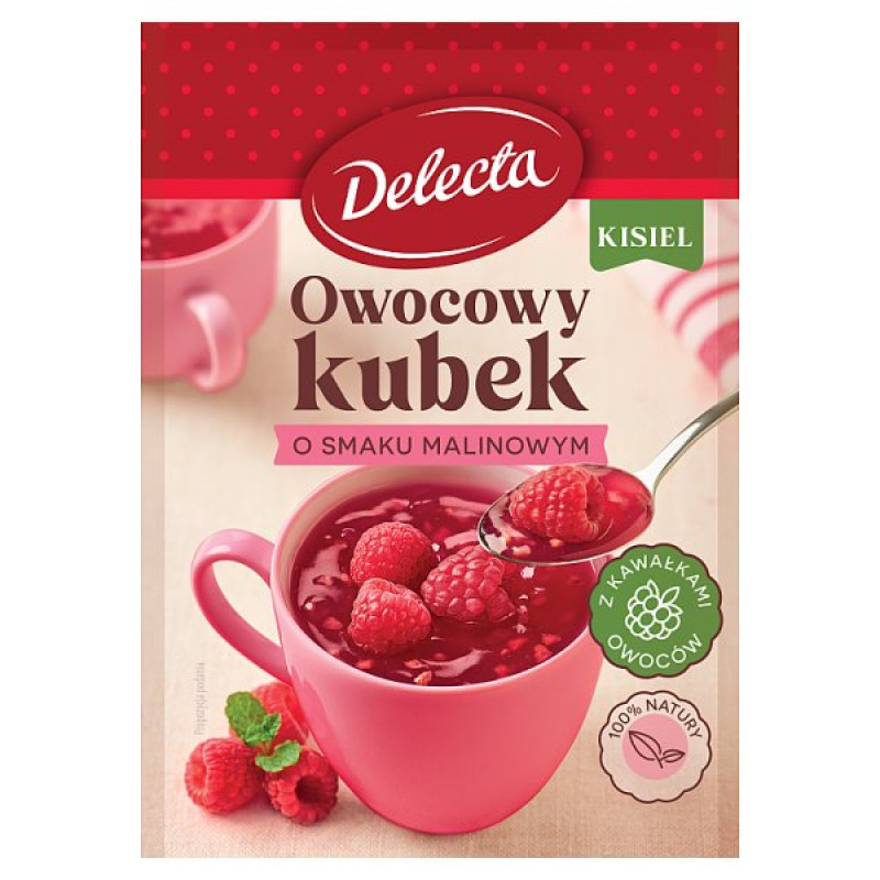 DELECTA KISIEL KUBEK MALINOWY 30G