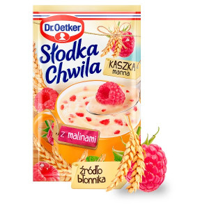 DR OETKER KASZKA MANNA SLODKA CHWILA MALINA 49G