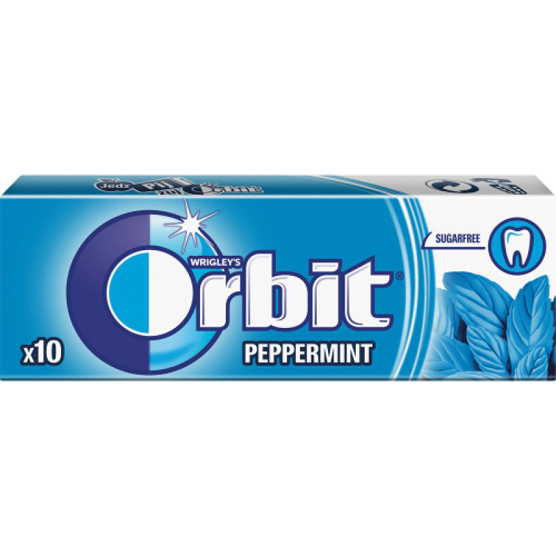 ORBIT GUMA PEPPERMINT 14G