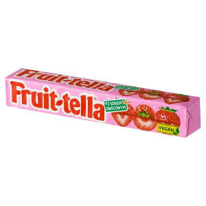 FRUITTELLA GUMA TRUSKAWKA VEGAN 41G