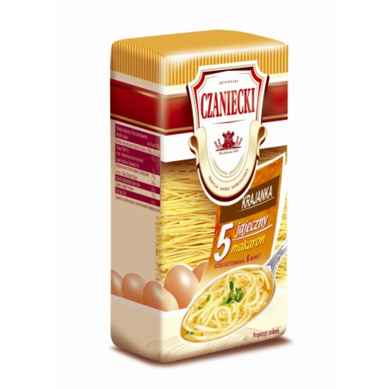 CZANIECKI MAKARON 5 JAJECZNY KRAJANKA 250G