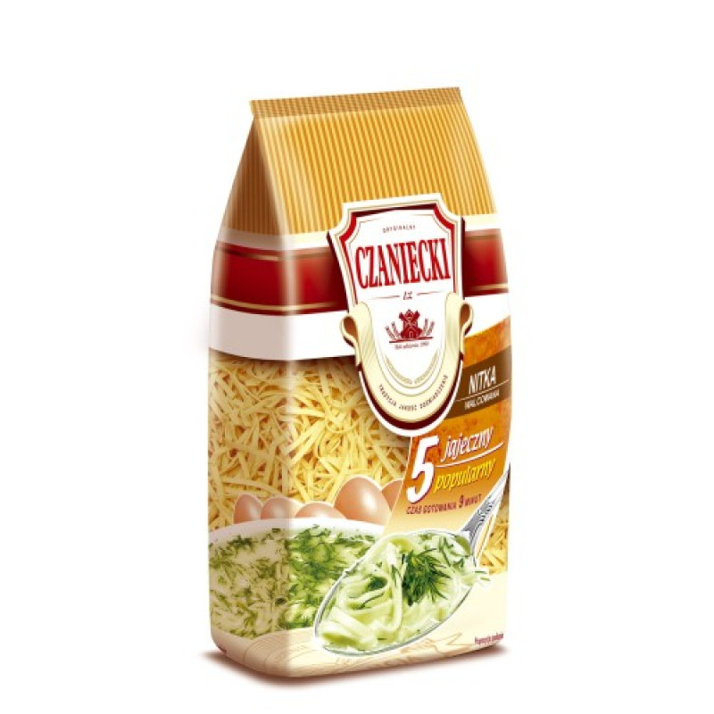 CZANIECKI MAKARON NITKA WALCOWANA 5 JAJECZNY 250G