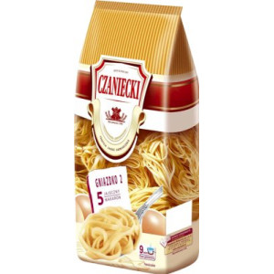 CZANIECKI MAKARON GNIAZDKO NR 2 5 JAJECZNY 500G