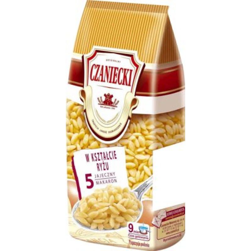CZANIECKI MAKARON W KSZTALCIE RYZU 250G