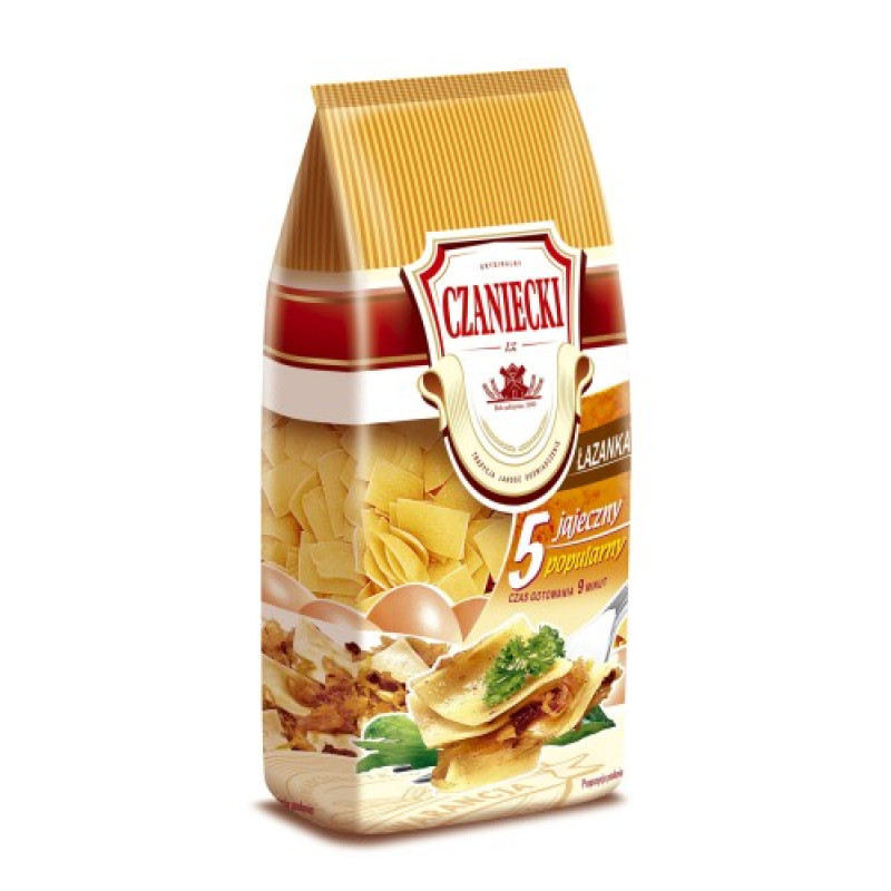CZANIECKI MAKARON LAZANKA 5 JAJECZNY 250G