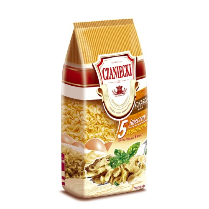 CZANIECKI MAKARON KOKARDKA MALA 5 JAJECZNY 250G