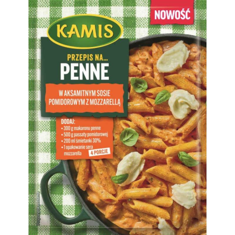 KAMIS PENNE W SOSIE POMIDOROWYM 35G