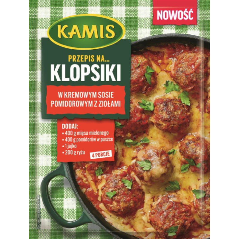 KAMIS KLOPSIKI W SOSIE POMIDOROWYM 35G