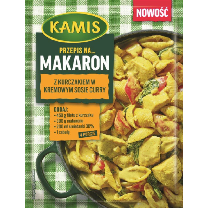 KAMIS MAKARON KURCZAK W SOSIE CURRY 30G