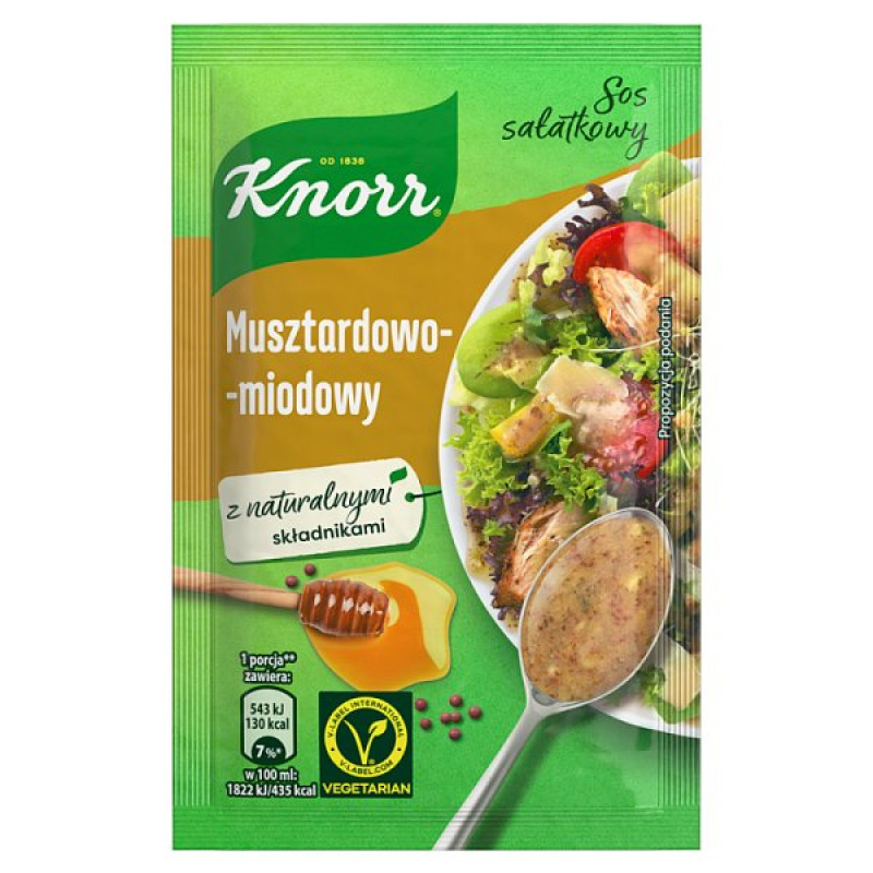 KNORR SOS SALATKOWY MUSZTARDOWO MIODOWY 8G