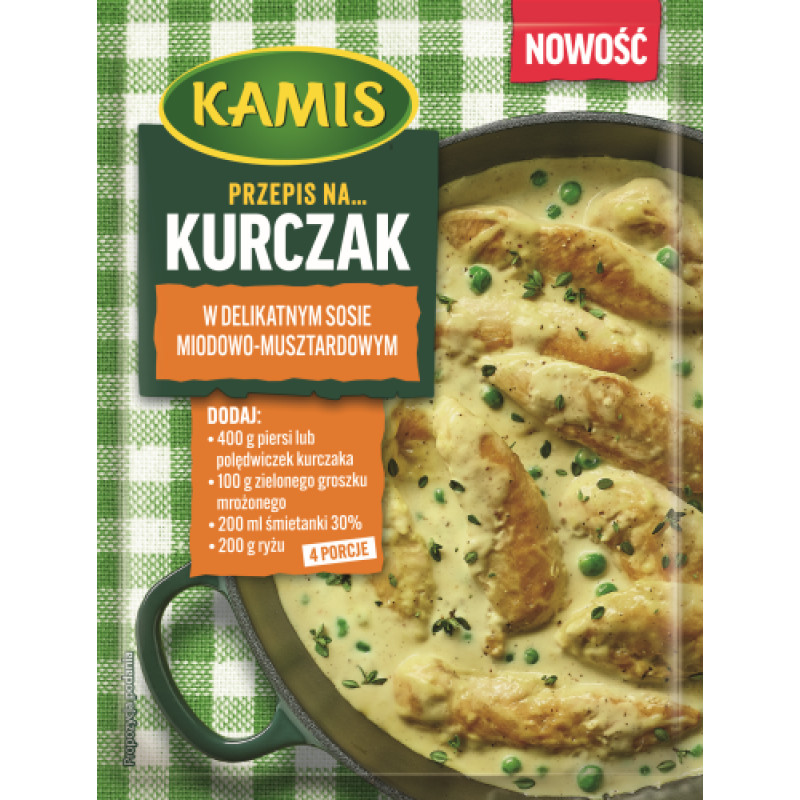 KAMIS KURCZAK W SOSIE MIODOWO MUSZTUSZTARDOWYM 30G